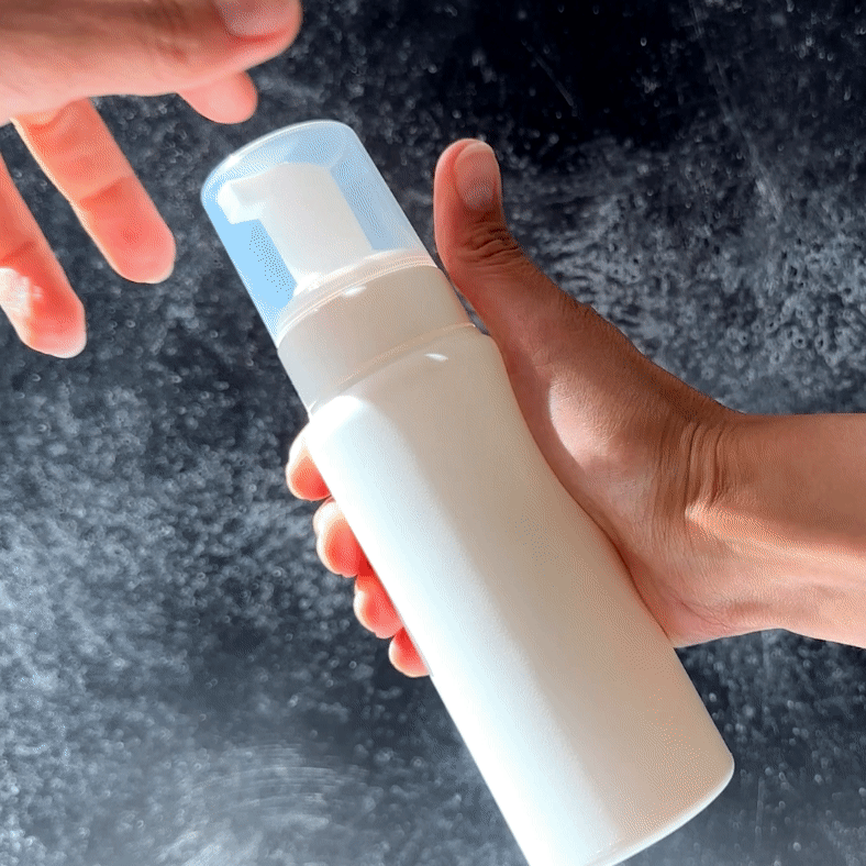 43 neck clear overcap foaming pump